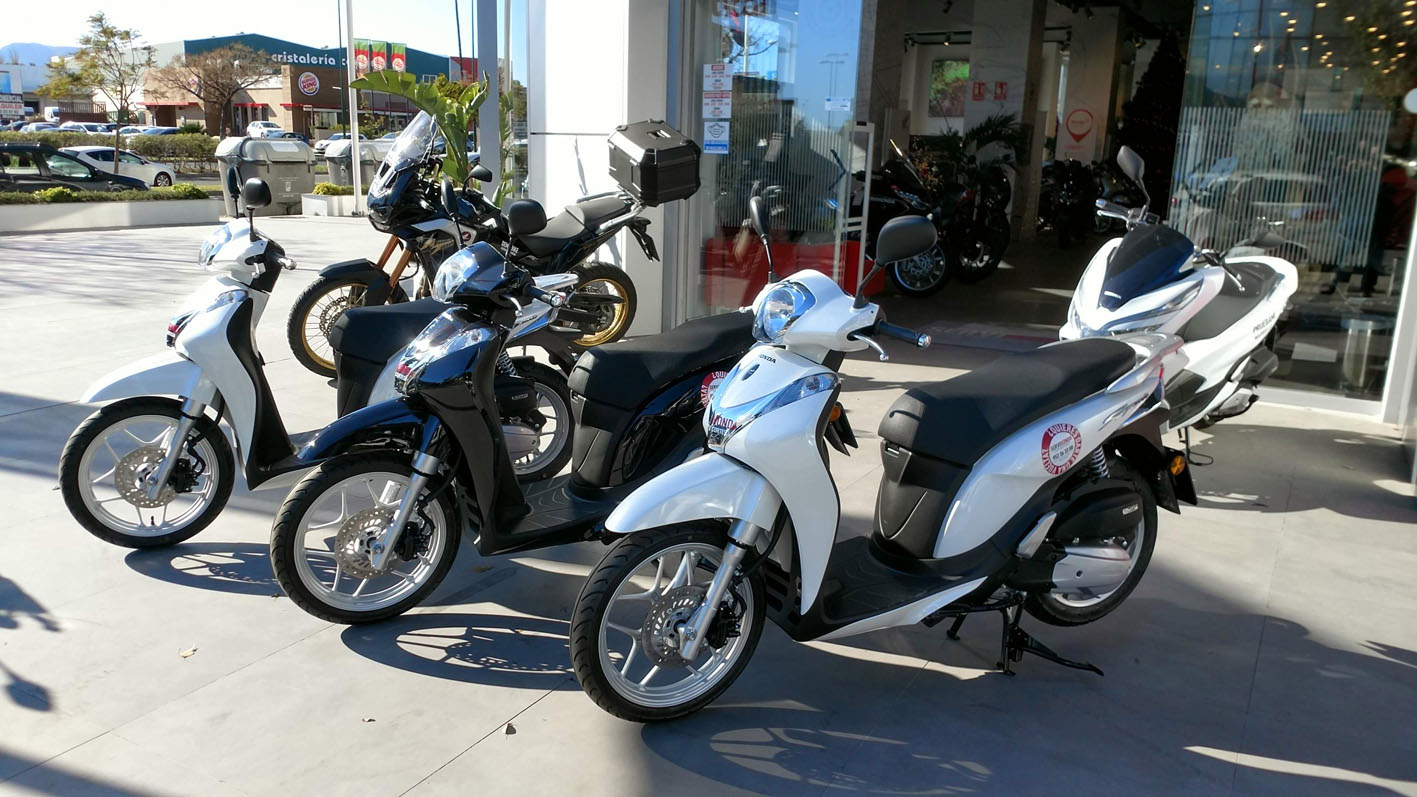 Motos de demostración en Servihonda Málaga.